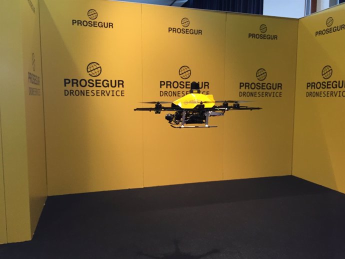 Dron capaz de volar en interiores diseñado por Prosegur