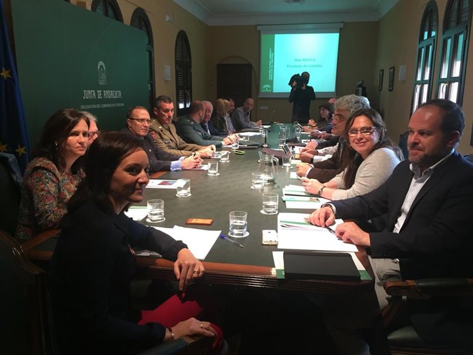 Crespín, presidiendo el Comité Asesor del Plan Infoca