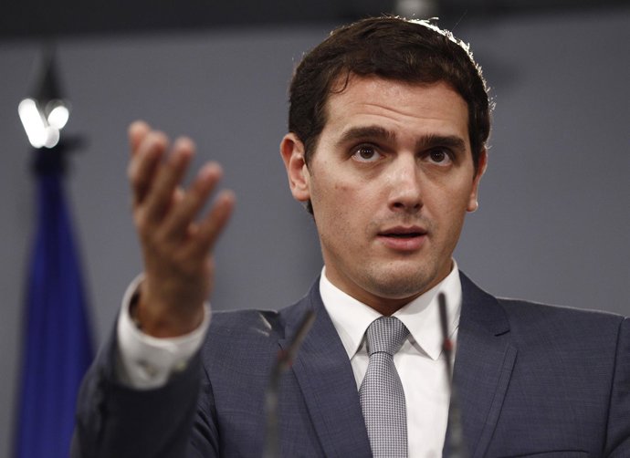Albert Rivera en La Moncloa tras reunirse con Rajoy