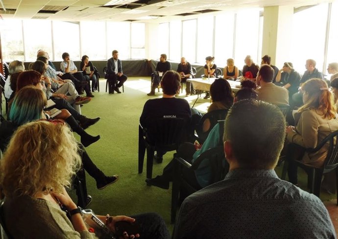Reunión en torno a la rehabilitación del edificio de Gesa