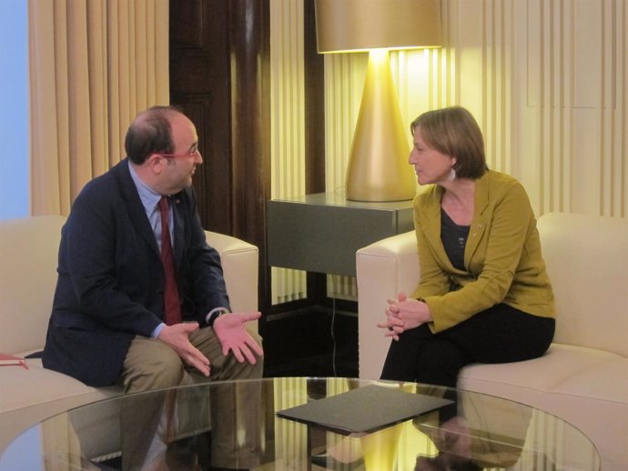 Miquel Iceta (PSC) y Carme Forcadell