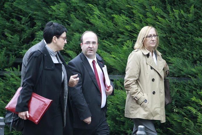 Miquel iceta a su llegada al Tribunal Constitucional