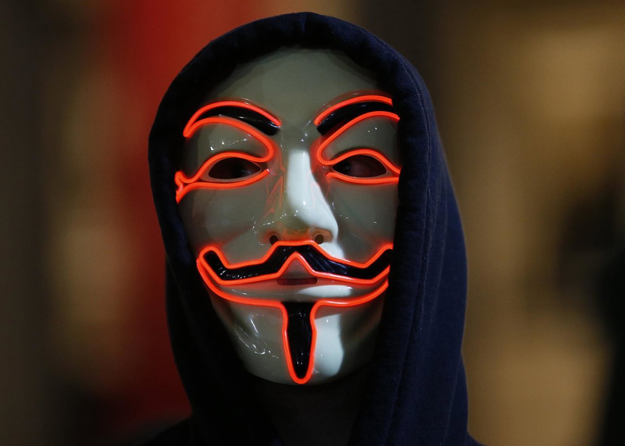 Galería de la marcha del millón de máscaras en Londres, convocada por Anonymous
