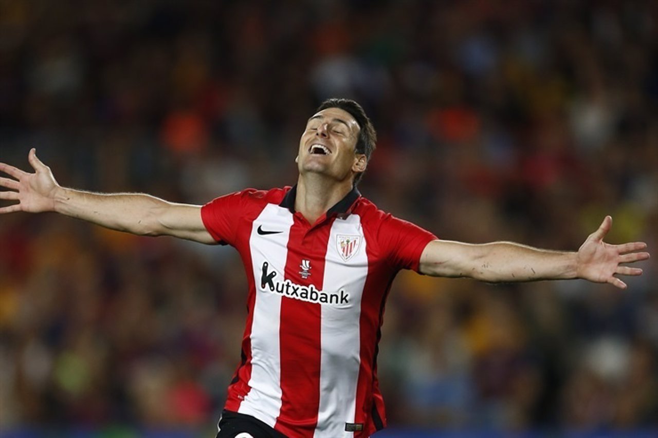 Aduriz, Final Supercopa. Barcelona FC- Athletic Club