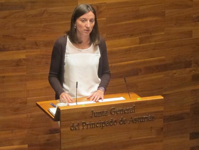 Lucía Montejo en la Junta General del Principado de Asturias