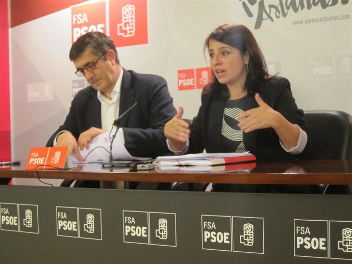 Adriana Lastra y Patxi López.