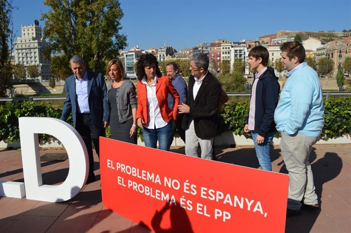 Carme Chacón, Mónica Lafuente, Paco Boya (PSC)