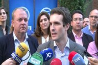 Casado dice que mientras el PP gobierne "no" se cederá al "pulso" secesionista