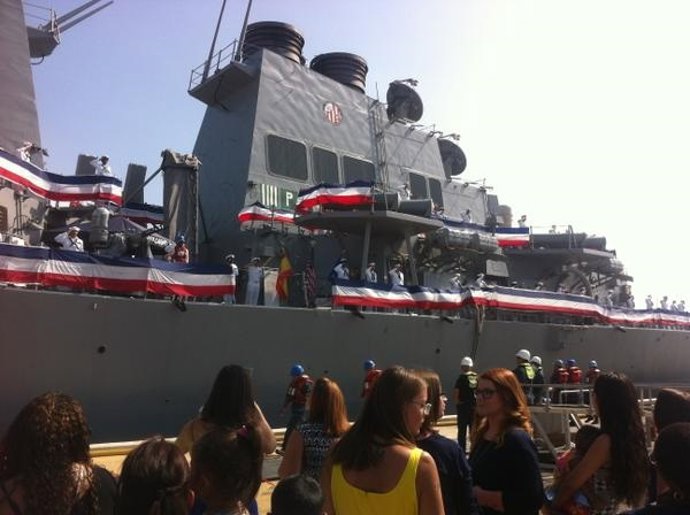 El destructor 'US Carney' llega a la base naval de Rota