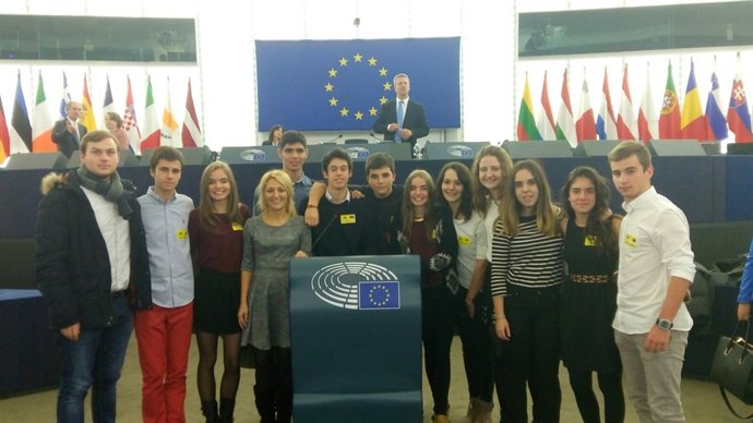 Estudiantes del IES Hermanos Argensola de Barbastro en Estrasburgo