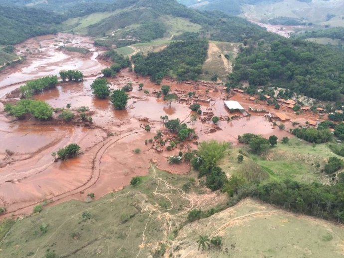 Distrito Bento Rodrigues tras el alud 