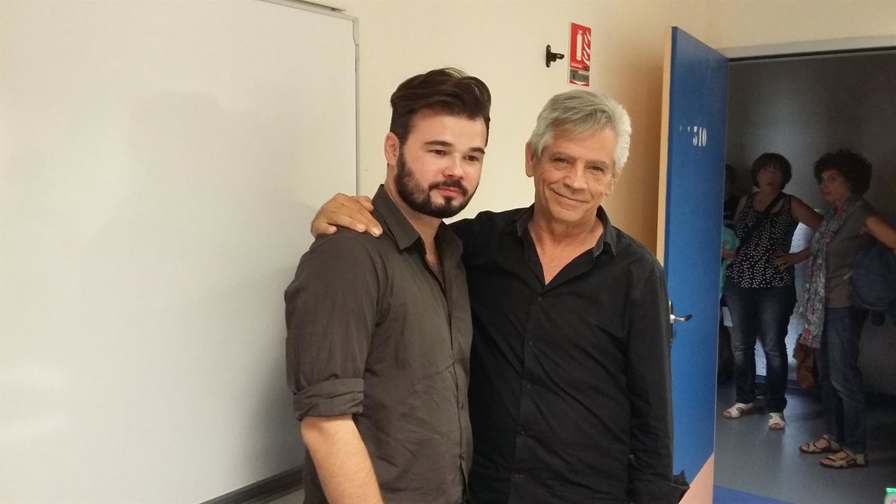 Gabriel Rufián (izquierda) y Eduardo Reyes, Súmate (Archivo)