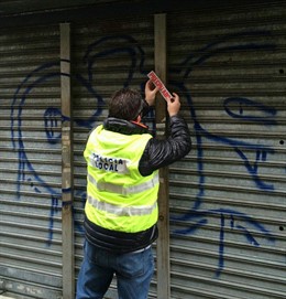 Precinto realizado por la Policía Local de Sevilla