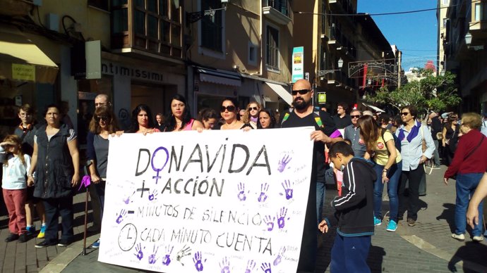 Marcha contra la violencia machista en Palma