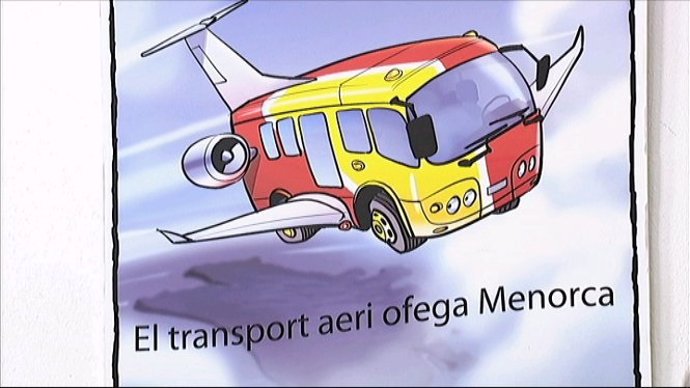 Imagen de una campaña de protesta por el coste del transporte aéreo interislas