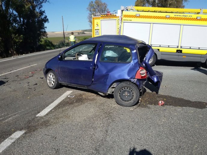 Accidente de tráfico en Arcos de la Frontera (Cádiz)