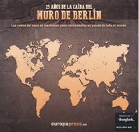 Los restos del Muro de Berlín por el mundo, en imágenes