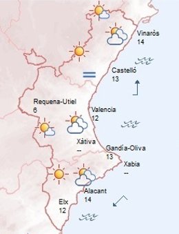 Amanece con bancos de niebla y nubes bajas 