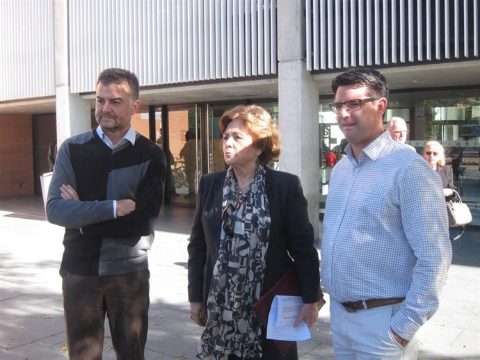 Antonio Maíllo, Pedro García y Antonia Parrado