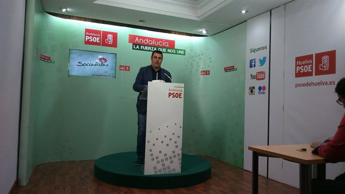 El secretario de Organización del PSOE de Huelva, Jesús Ferrera. 