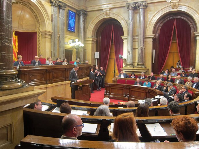 Xavier García Albiol (PP) en el pleno del Parlament