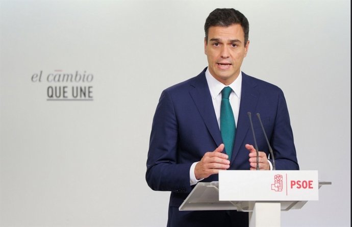 Pedro Sánchez comparece tras declaración independencia Cataluña