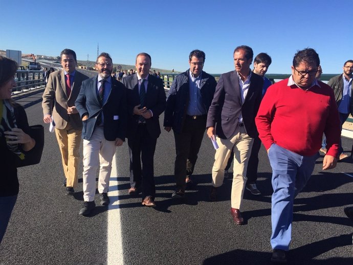 Visita a las obras de la Autovía del Olivar