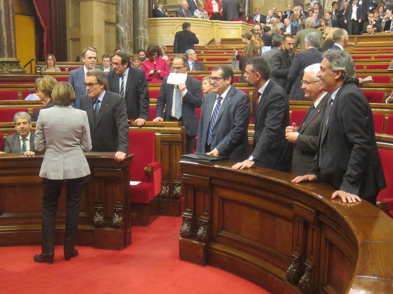  El Presidente De La Generalitat, A. Mas, Y La Pta. Del Parlament C.Forcadell