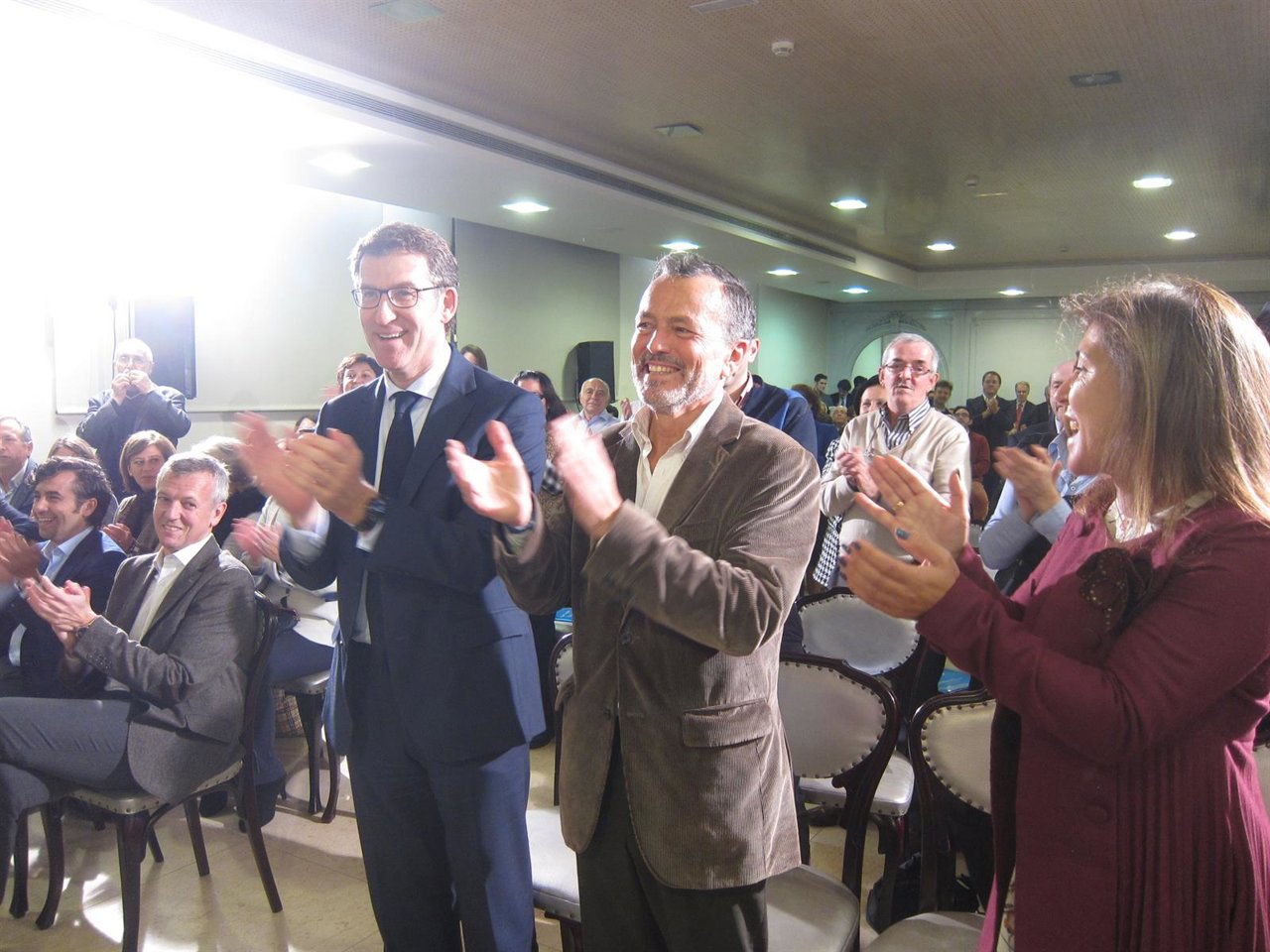 Alberto Núñez Feijóo y Agustín Hernández (PP)