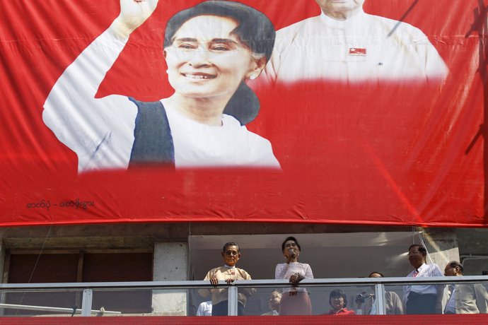 La líder de la LND de Birmania, Aung San Suu Kyi