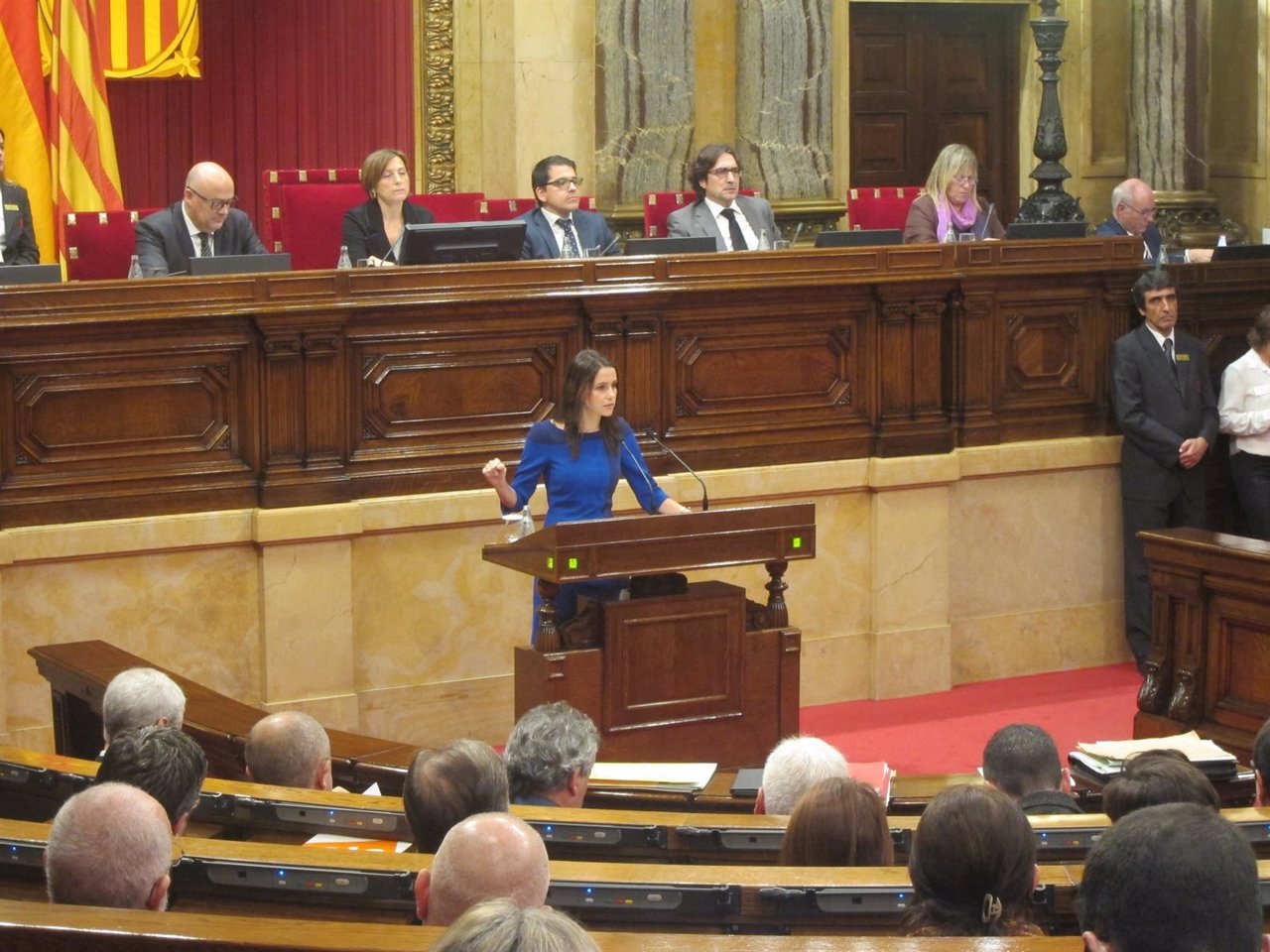 Inés Arrimadas, en el debate de investidura del nuevo presidente del Govern