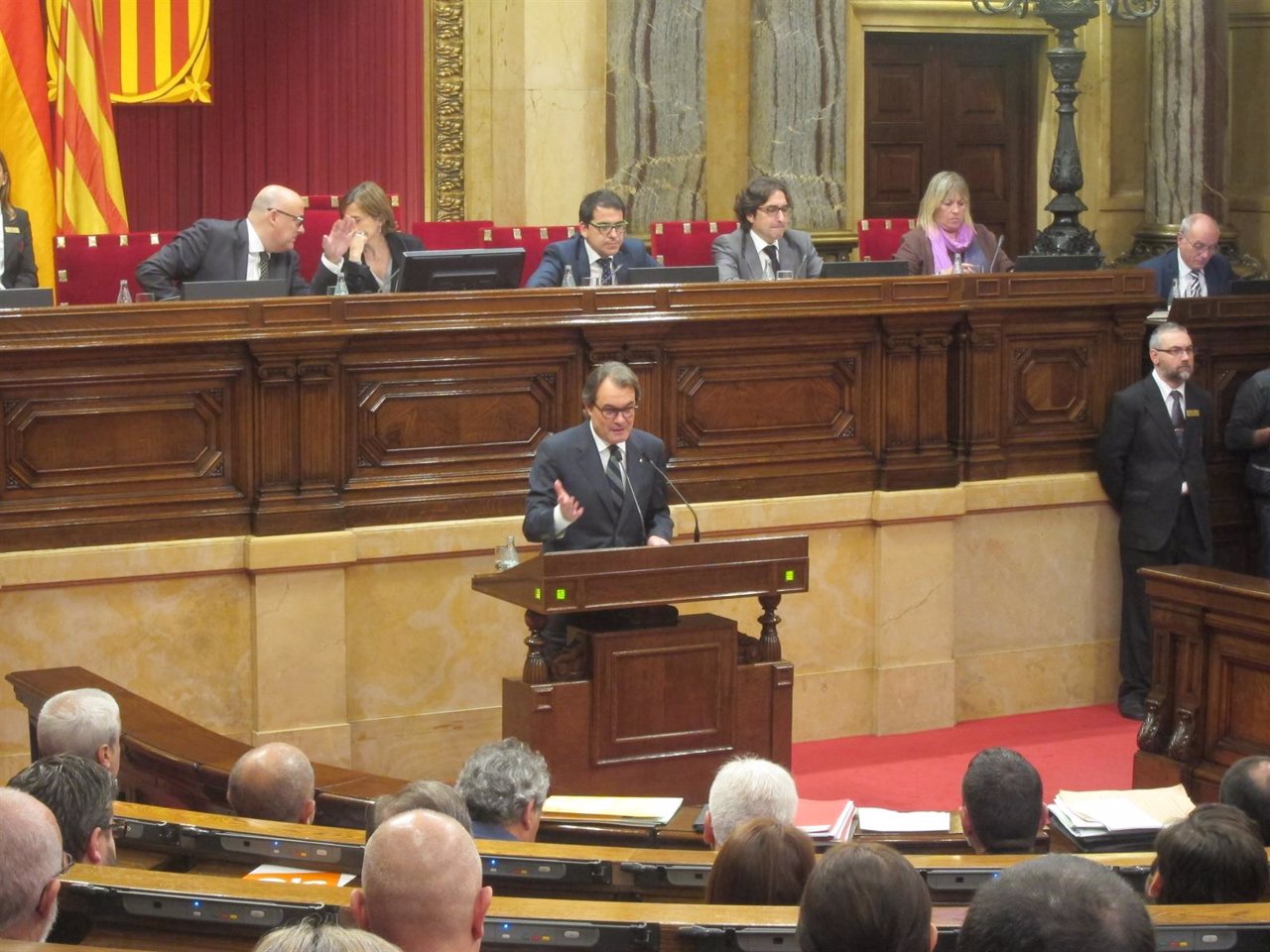 El candidato a la presidencia de la Generalitat, Artur Mas