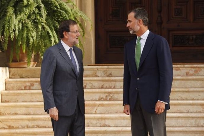 Felipe VI y Mariano Rajoy