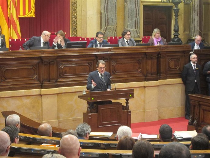 El candidato a la presidencia de la Generalitat, Artur Mas