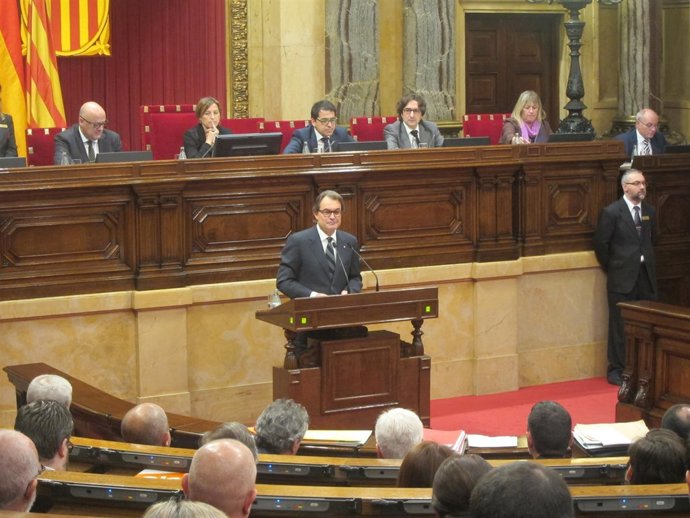 El candidato a la presidencia de la Generalitat, Artur Mas