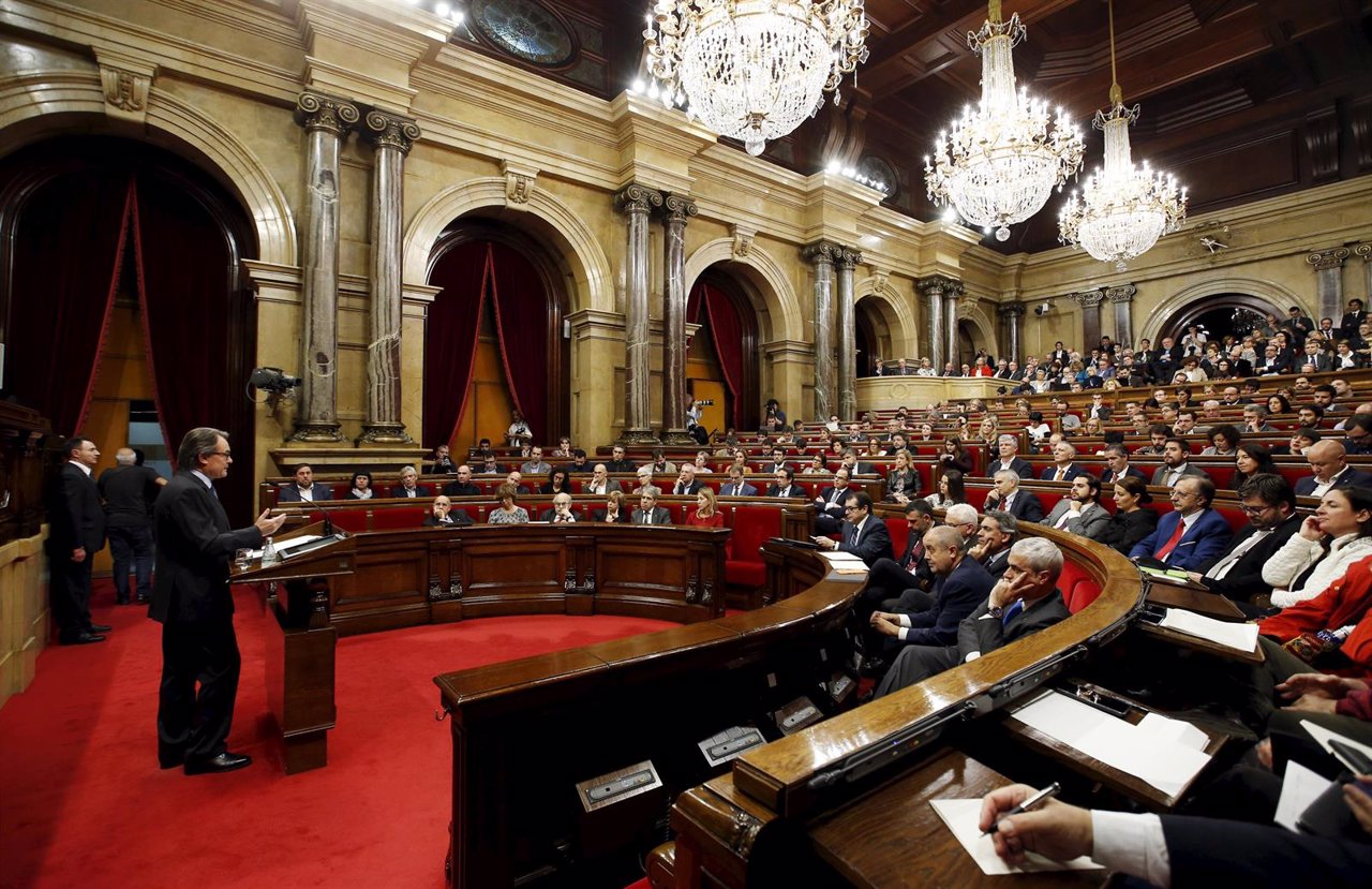 Artur Mas en el pleno del Parlament de cataluña