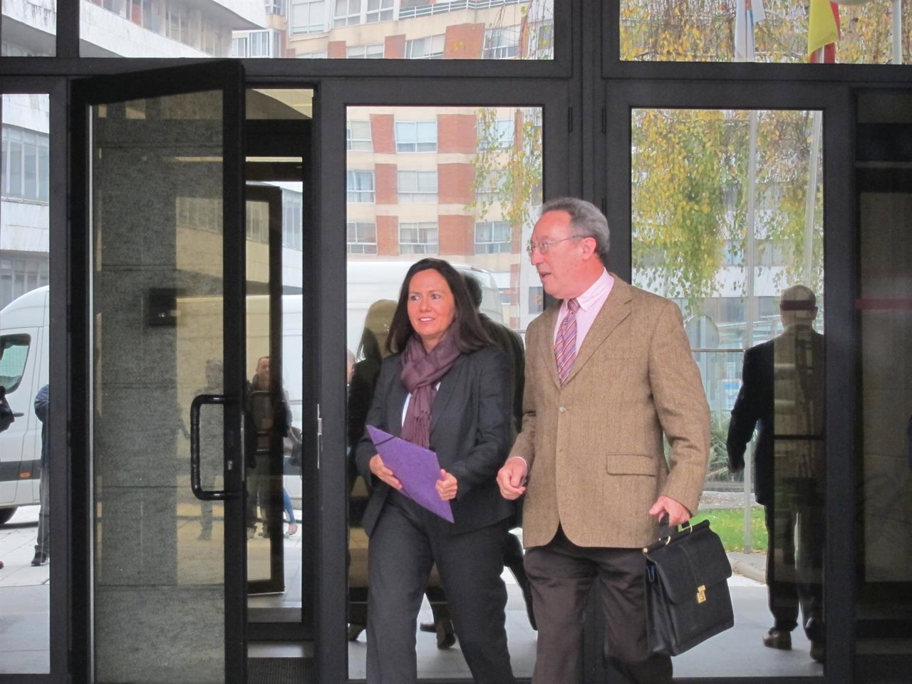 María José Bravo Bosch acude al juzgado de Vigo.