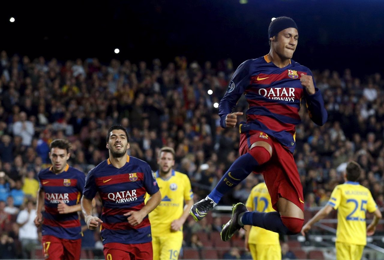 Neymar y Suárez vuelven a marcar para el Barcelona
