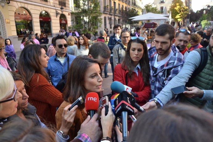 Andrea Levy, Partido Popular, en la manifestación del 7N