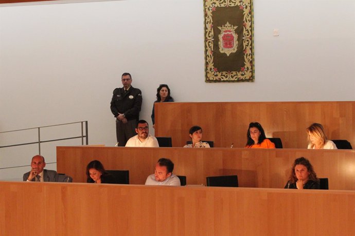Bancada de la oposición, pleno de noviembre de la Diputación de Málaga
