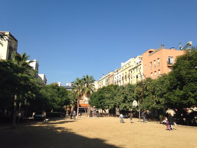 Espacio verde en Barcelona