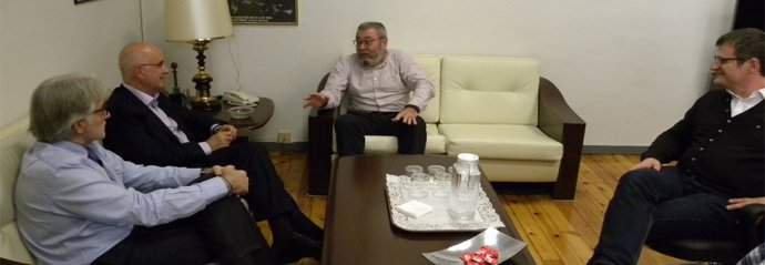 Josep Antoni Duran i Lleida (Uniò) se reúne con Cándido Méndez (UGT)