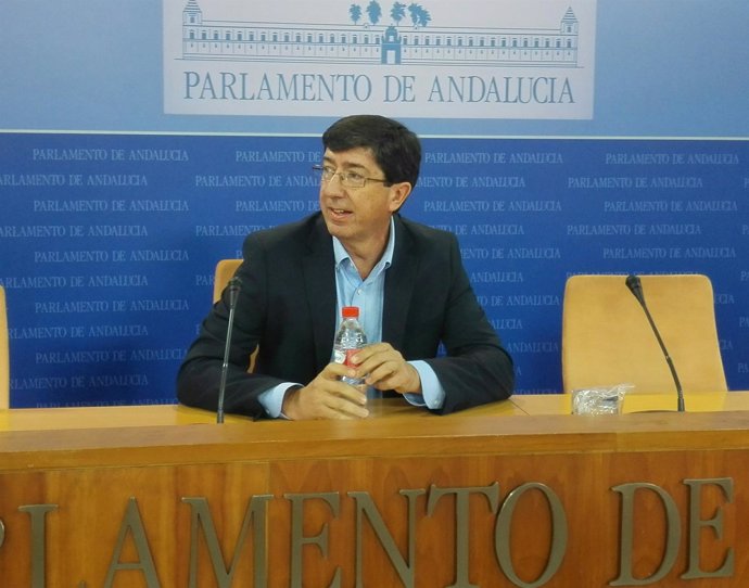 Juan Marín, hoy en rueda de prensa