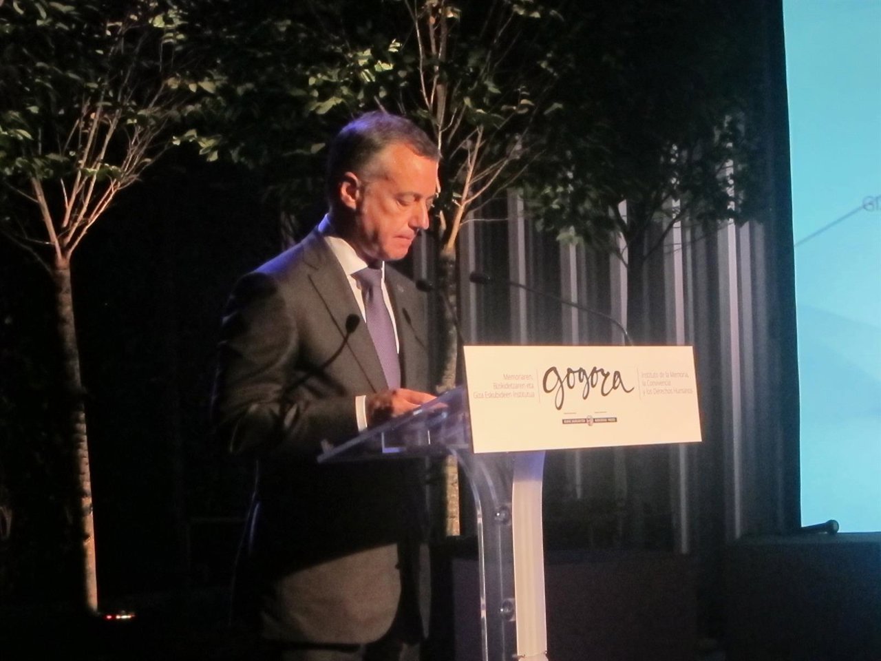 Iñigo Urkullu, acto Memoria