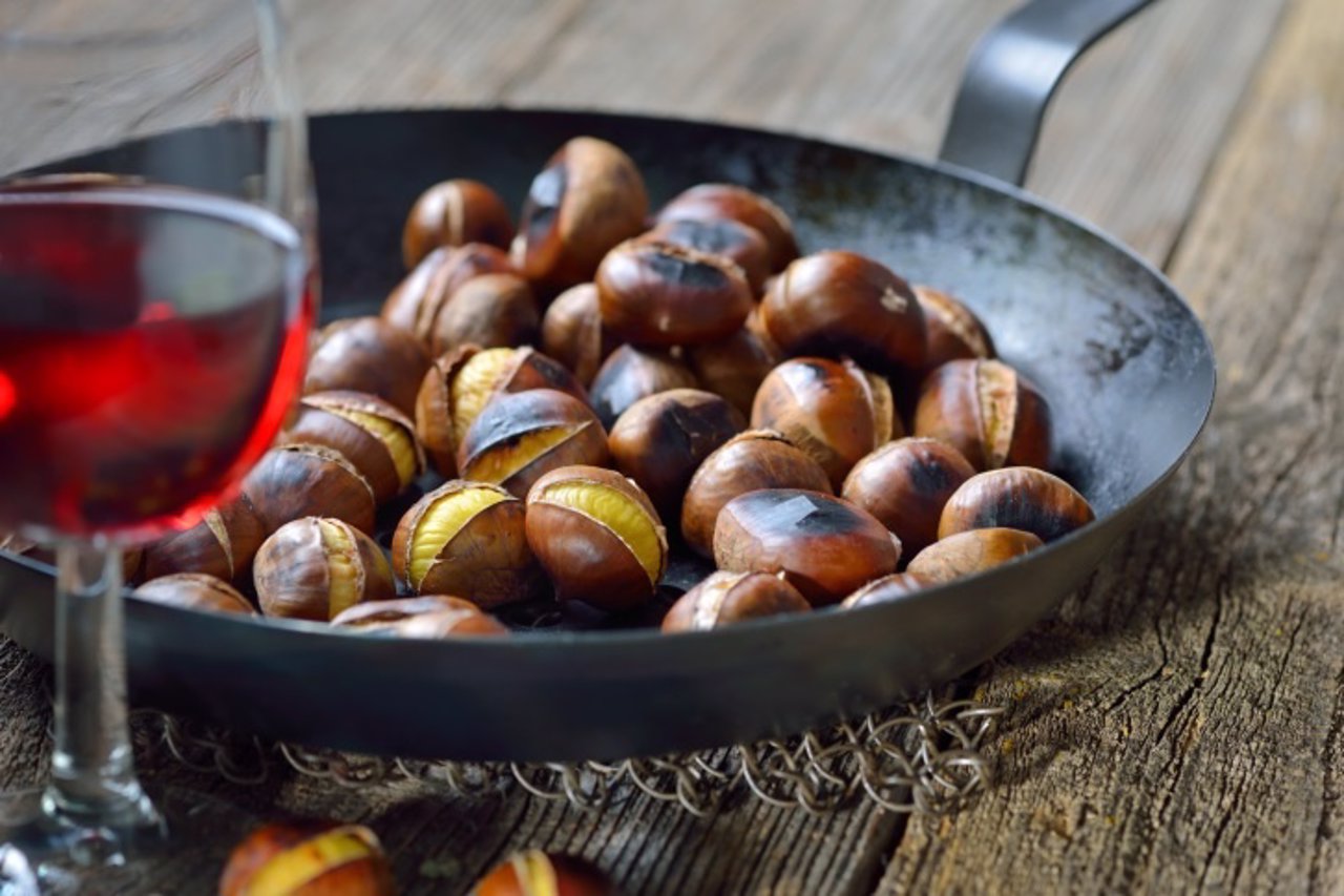 Castañas asadas