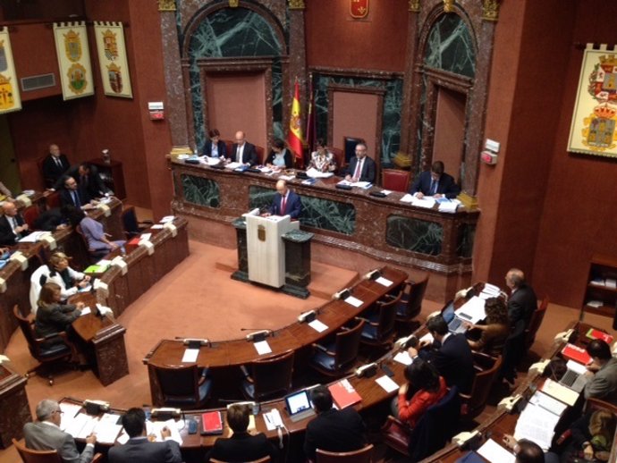 Imagen del debate del techo de gasto en la Asamblea Regional