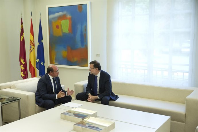 Pedro Antonio Sánchez y Mariano Rajoy