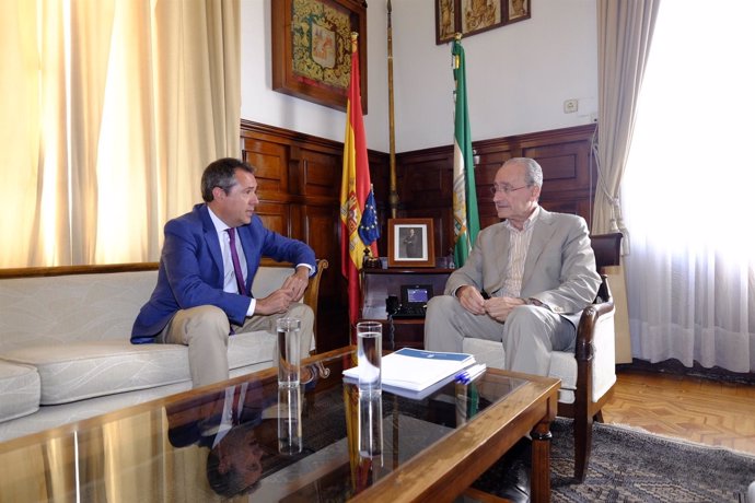 Alcalde Sevilla, Espadas, y alcalde Málaga, De la Torre, se reúnen en Málaga