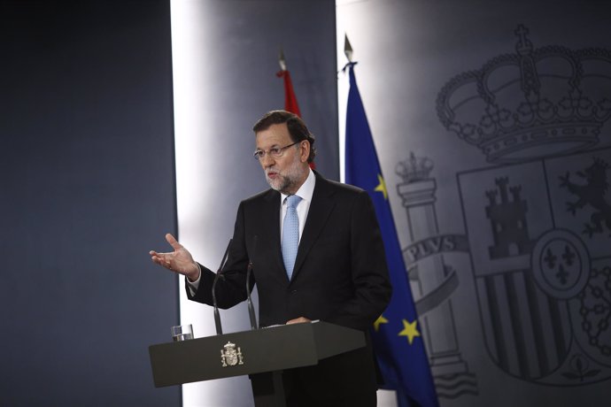Mariano Rajoy comparece en Moncloa por la resolución independentista