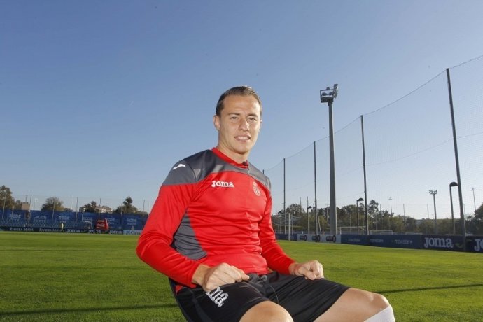 Abraham González, jugador del Espanyol 